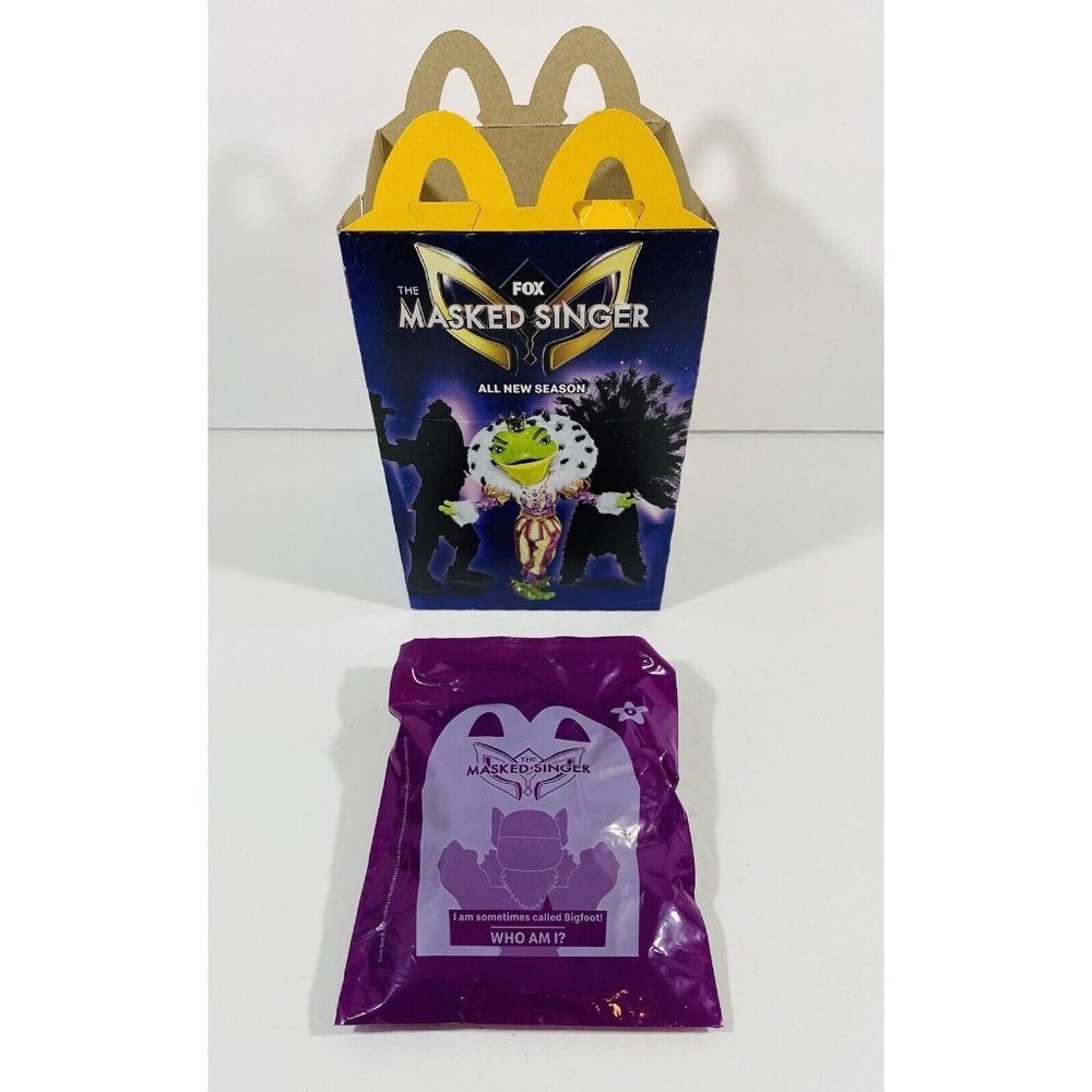 McDonalds Happy Meal Toy & Box The Masked Singer #6 Yeti Sealed Kids Reality